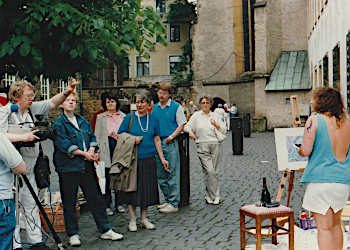 Leineweberfest Bielefeld Kunstaktion 1987-Sikrit Berger-7
